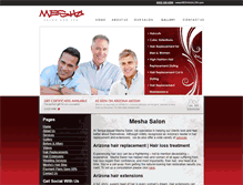 Tablet Screenshot of meshasalon.com